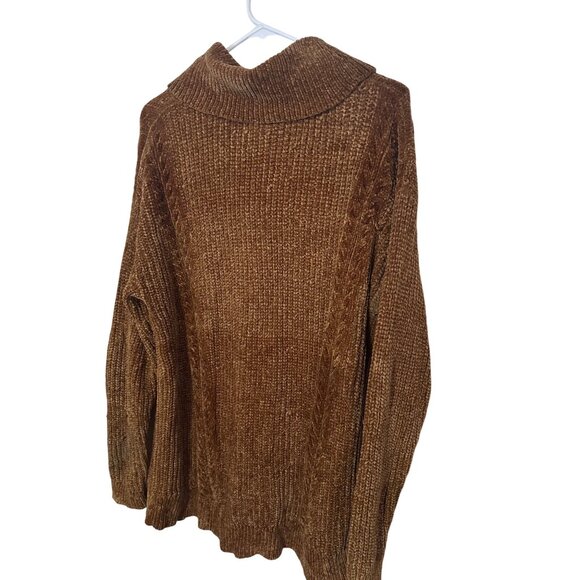 Isabel Maternity by Ingrid & Isabel brown cowl neck sweater size XL - Picture 4 of 7